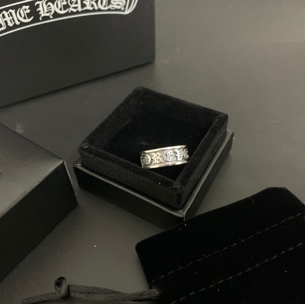Chrome Hearts Eternity Alphabet Men's and Women's Rings